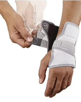 Custom Fitted Push Med Wrist Brace w/ Rigid Material (LEFT) (210212)